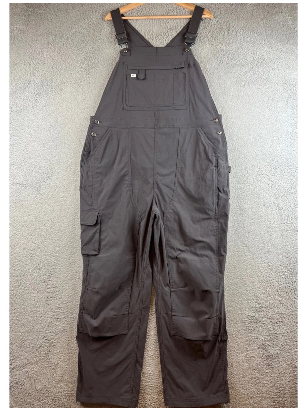 Duluth Trading Co. Women's Heirloom Gardening Bib Overalls, Charcoal, NWT, Small